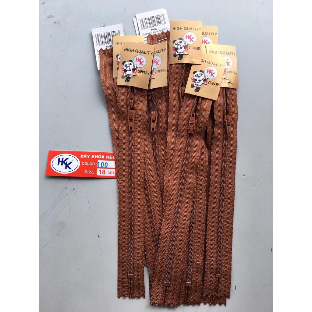 1 lố 12 sợi dây kéo khóa quần tây HKK dài 18CM sử dụng làm dây kéo khóa cho quần tây ...