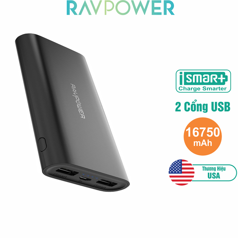 Pin Sạc Dự Phòng RAVPower RP-PB010 16750mAh - Hàng Chính Hãng