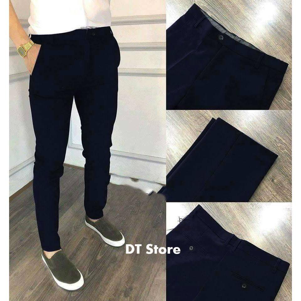 QUẦN TÂY ÂU NAM FORM HÀN QUỐC ÔM CO GIÃN, 100% HÌNH THẬT - ĐEN,Size 32
