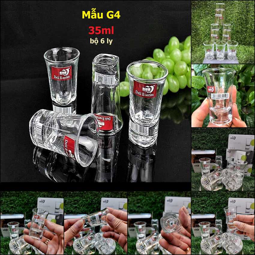 Bộ Ly Uống Rượu Thủy Tinh – 6 mẫu lựa chọn - Bộ Ly Rượu Đẹp siêu trong