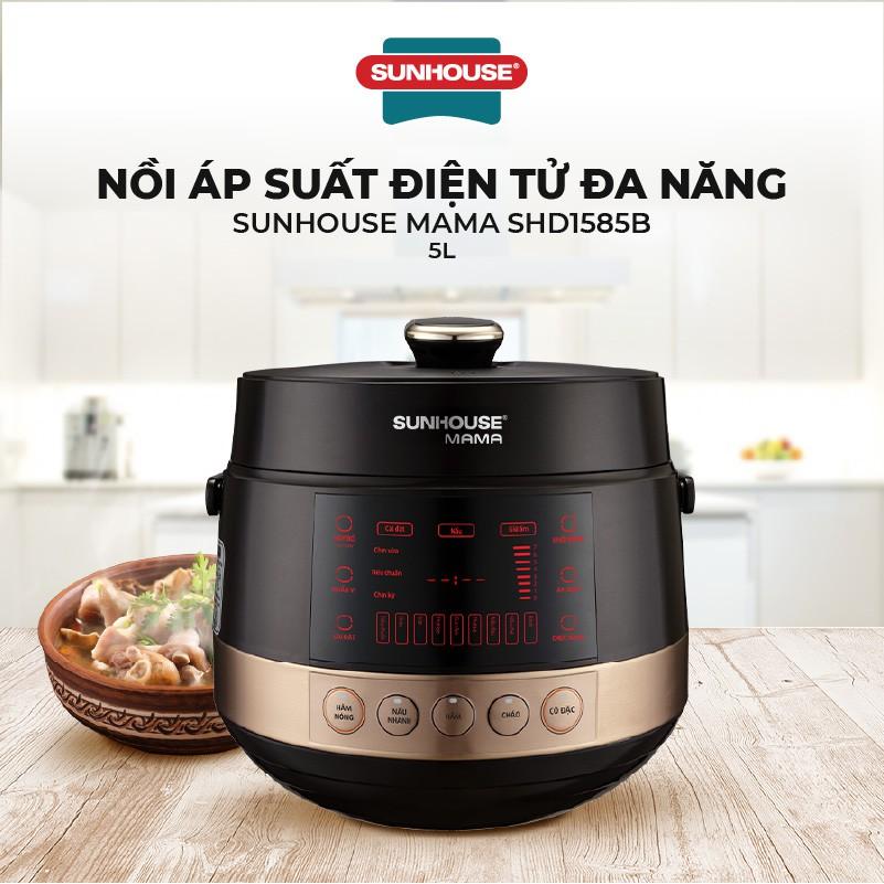 Nồi áp suất điện tử đa năng 5L Sunhouse Mama SHD1585B - hàng chính hãng