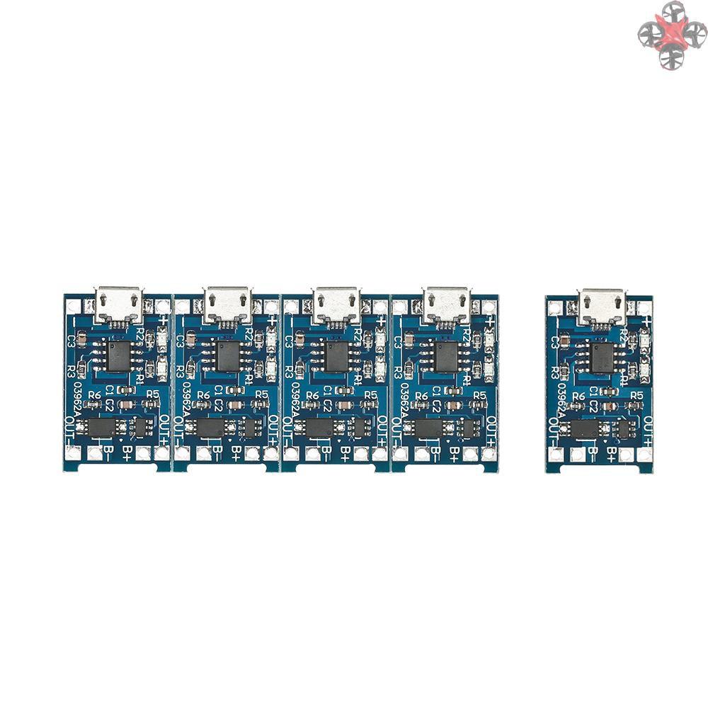 Set 5 Mô Đun Sạc Pin Micro Usb 18650 5v 1a Chuyên Dụng