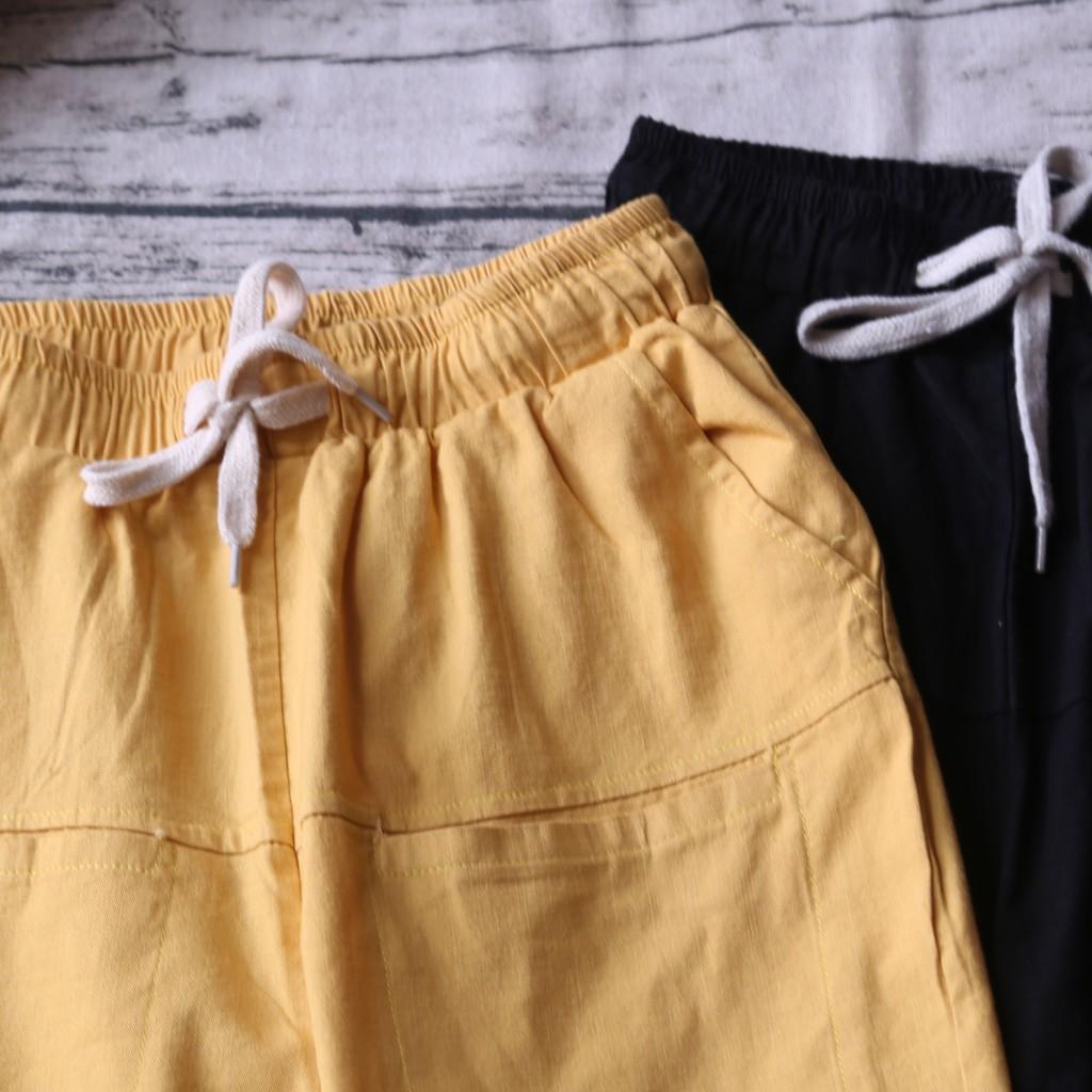 QUẦN BAGGY THÔ ĐŨI CẠP CHUN CÓ TÚI
