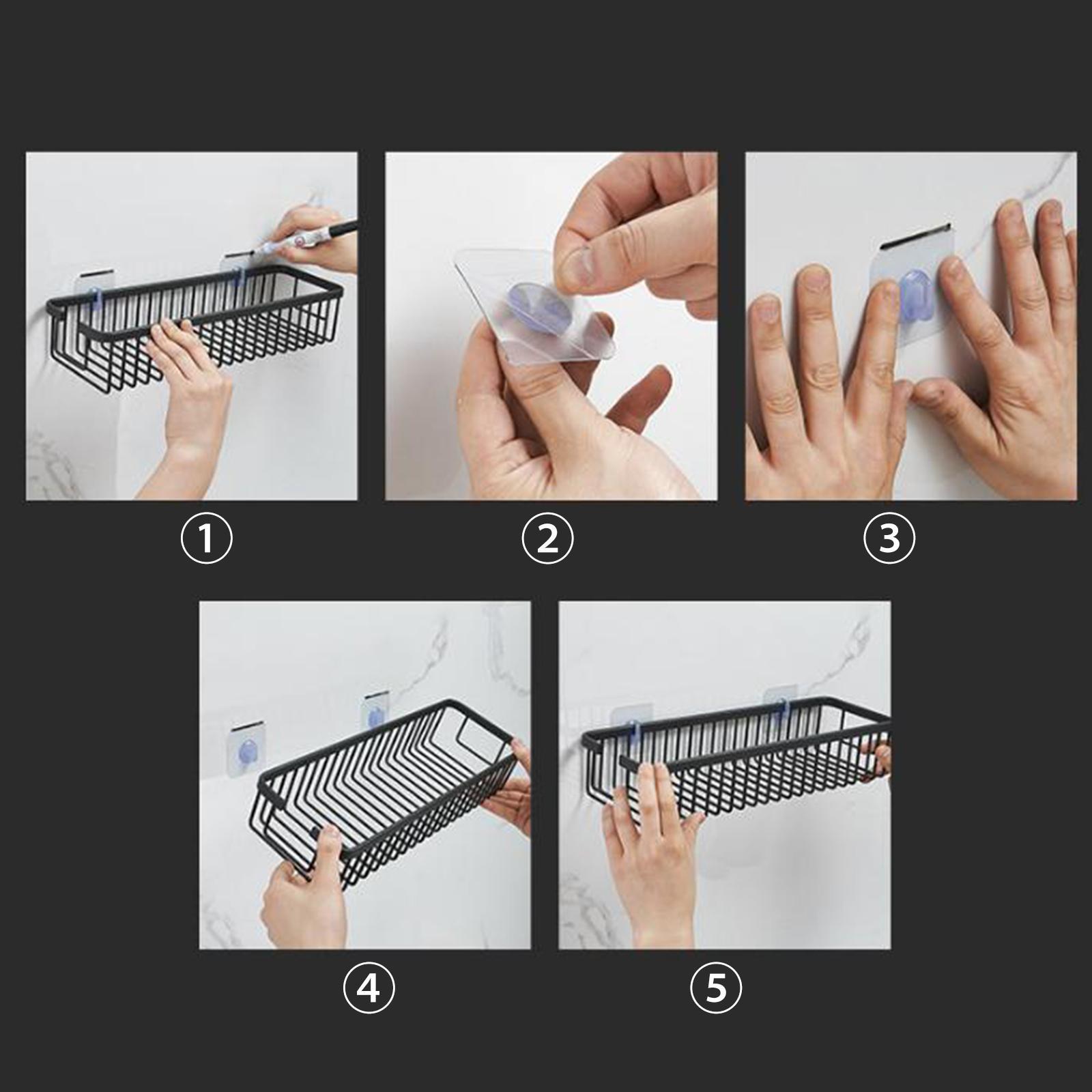 2x Storage Shelf Decoration Aluminum Alloy Durable for Home Office Kitchen