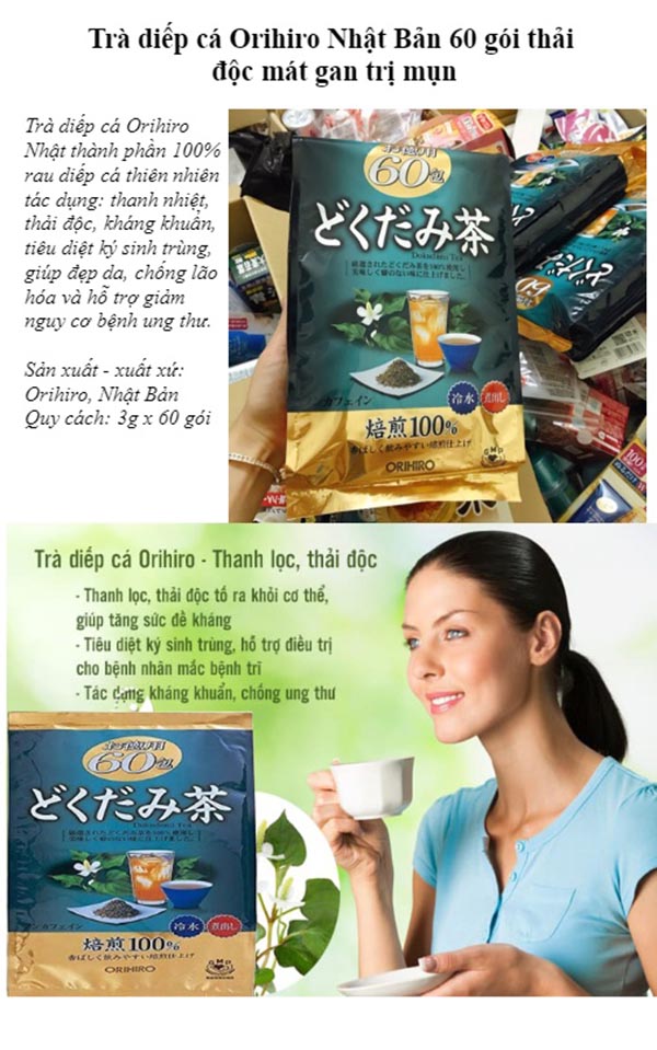 Trà Diếp Cá Mát Gan Giải Độc Orihiro - QuaTangMe Extaste