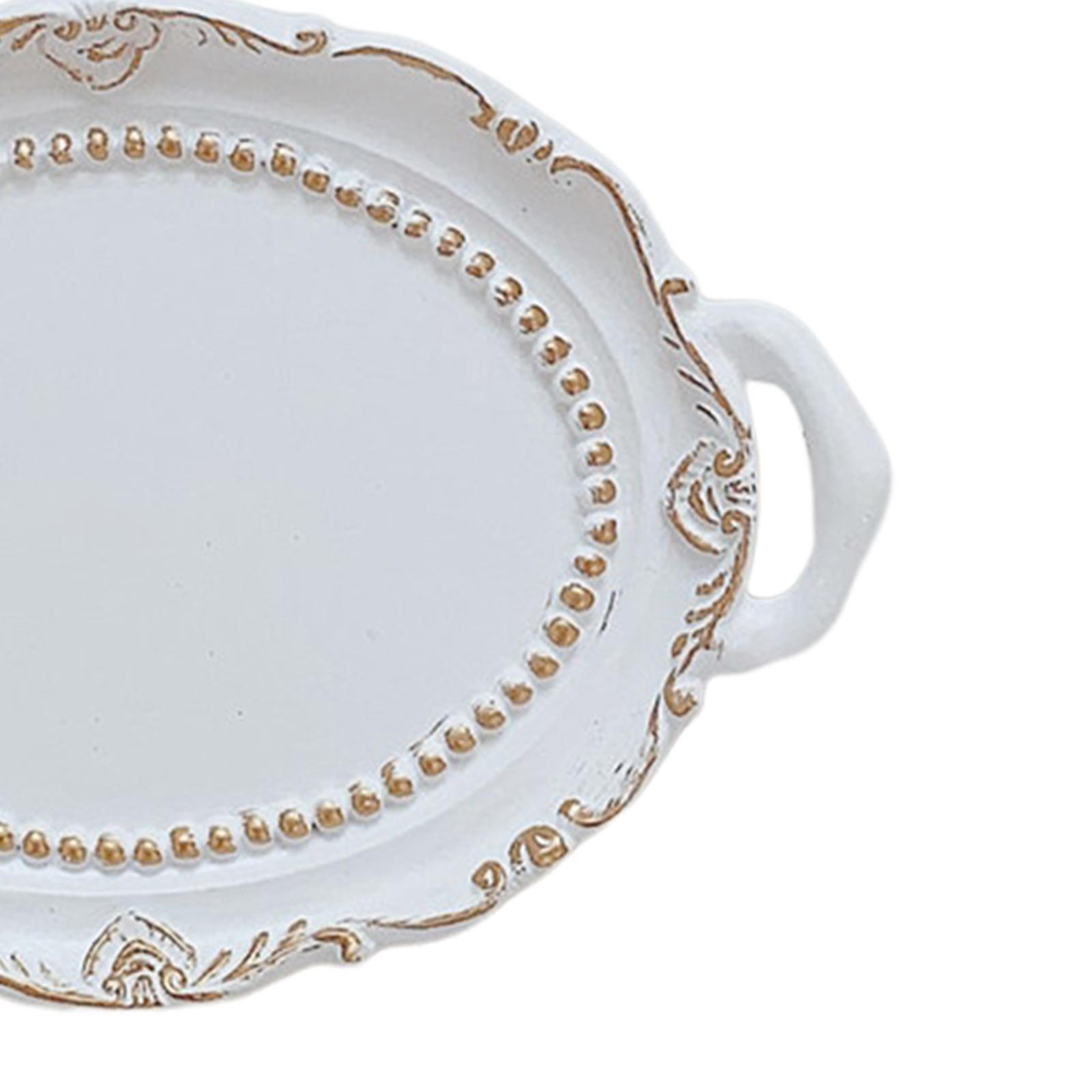 Makeup Perfume Organizer Vanity Trays Coffee Table Trays Ornament Cosmetic Trays Decorative Trays for Cabinet Countertops Desk Table Desktop