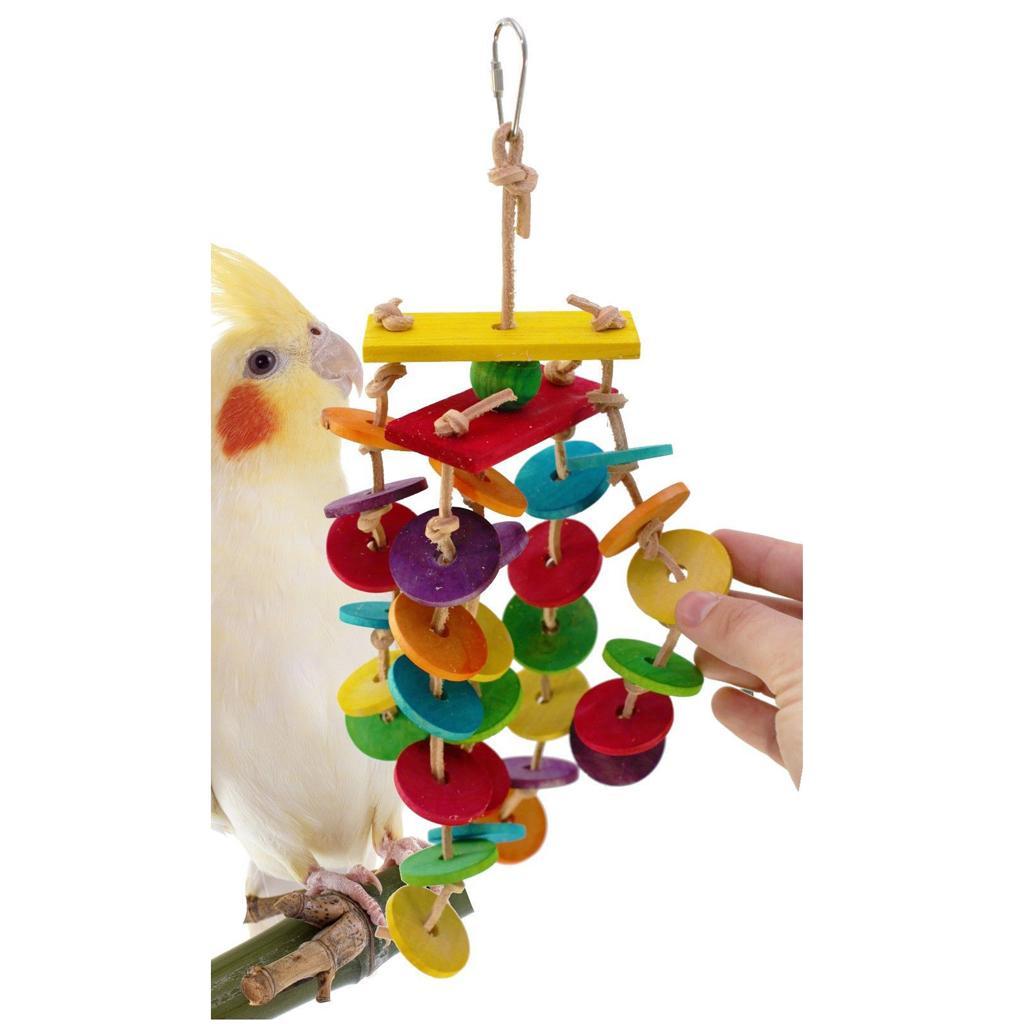 Colorful Birds Parrots Swing Toys Birds Cage Hanging Toy* Birds Perch Stand*