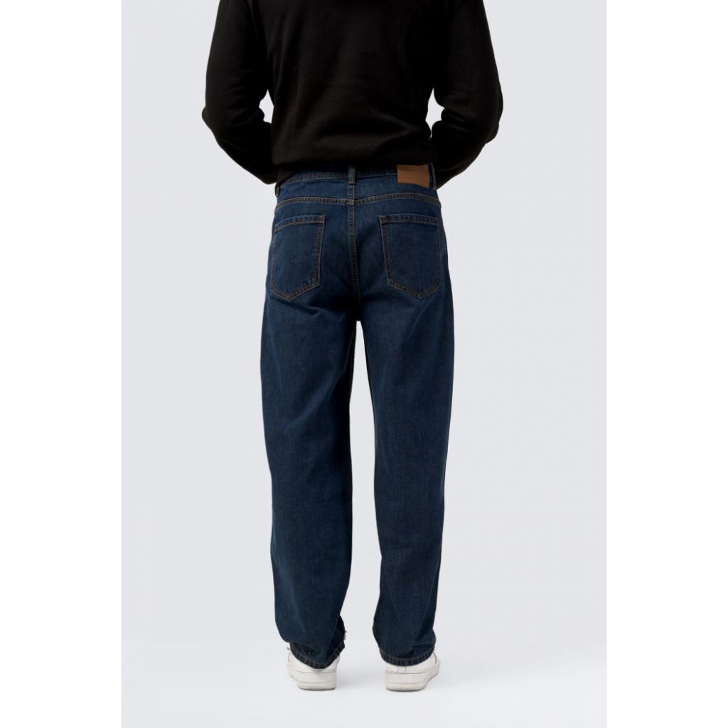 Quần Jean Nam Trơn màu xanh Đậm Form Straight - 10F22DPA011 | LASTORE MENSWEAR