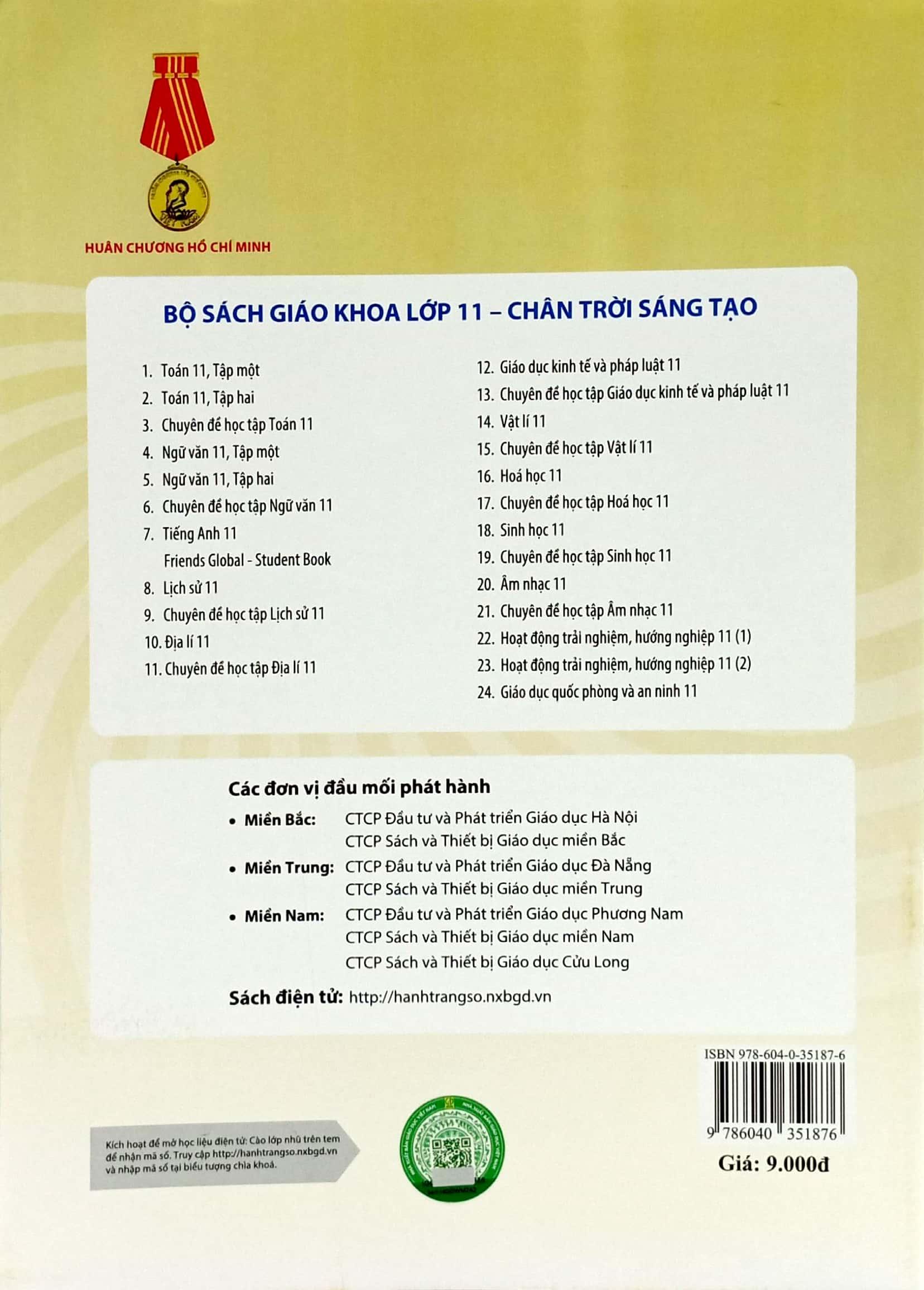 Chuyên Đề Học Tập Vật Lí 11 (Chân Trời Sáng Tạo) (2023)