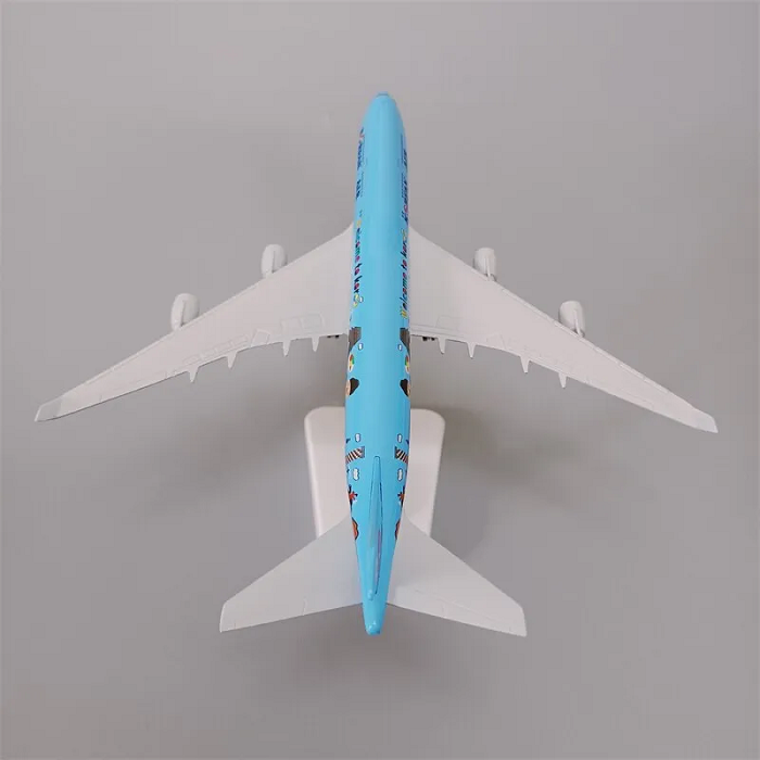 Mô hình máy bay tĩnh B747 Korean Air 20cm có bánh xe