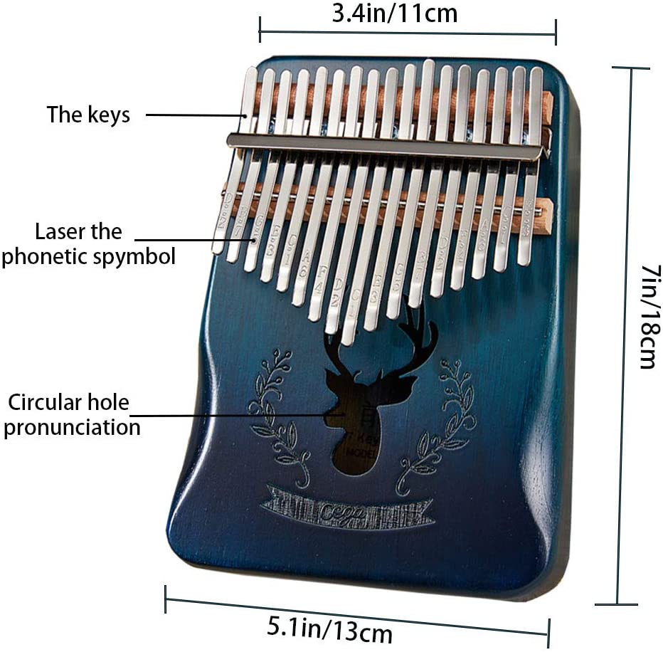 Đàn kalimba 17 phím đàn hương Tonic-CG001 Fullbox