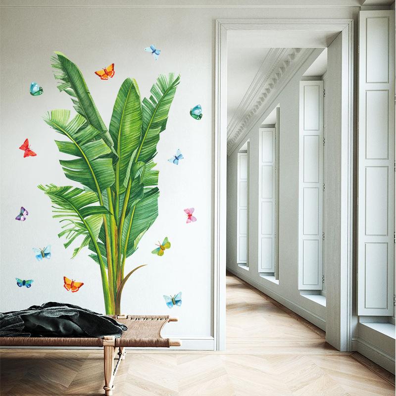 DECAL DÁN TƯỜNG CỤM LÁ CHUỐI 2