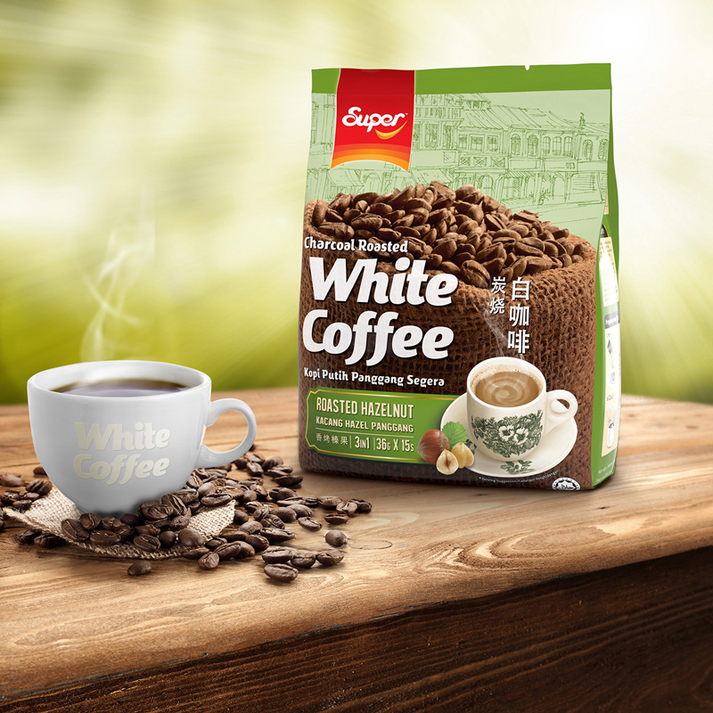 Cà phê trắng Super White Coffee 3 in 1 - Hazelnut