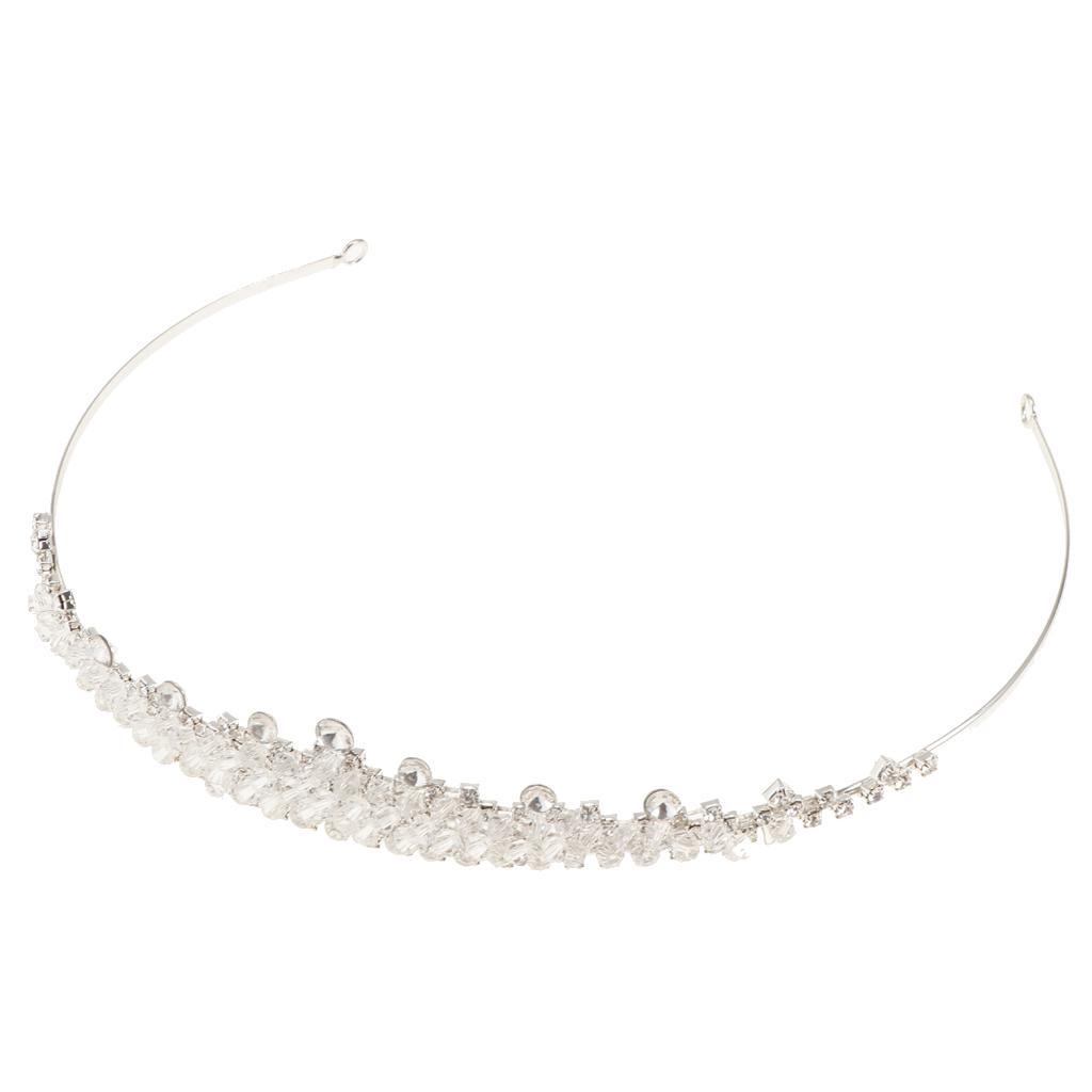 Bridal Crown Tiara Bride Headband Crystal Wedding Queen Hair Accessories