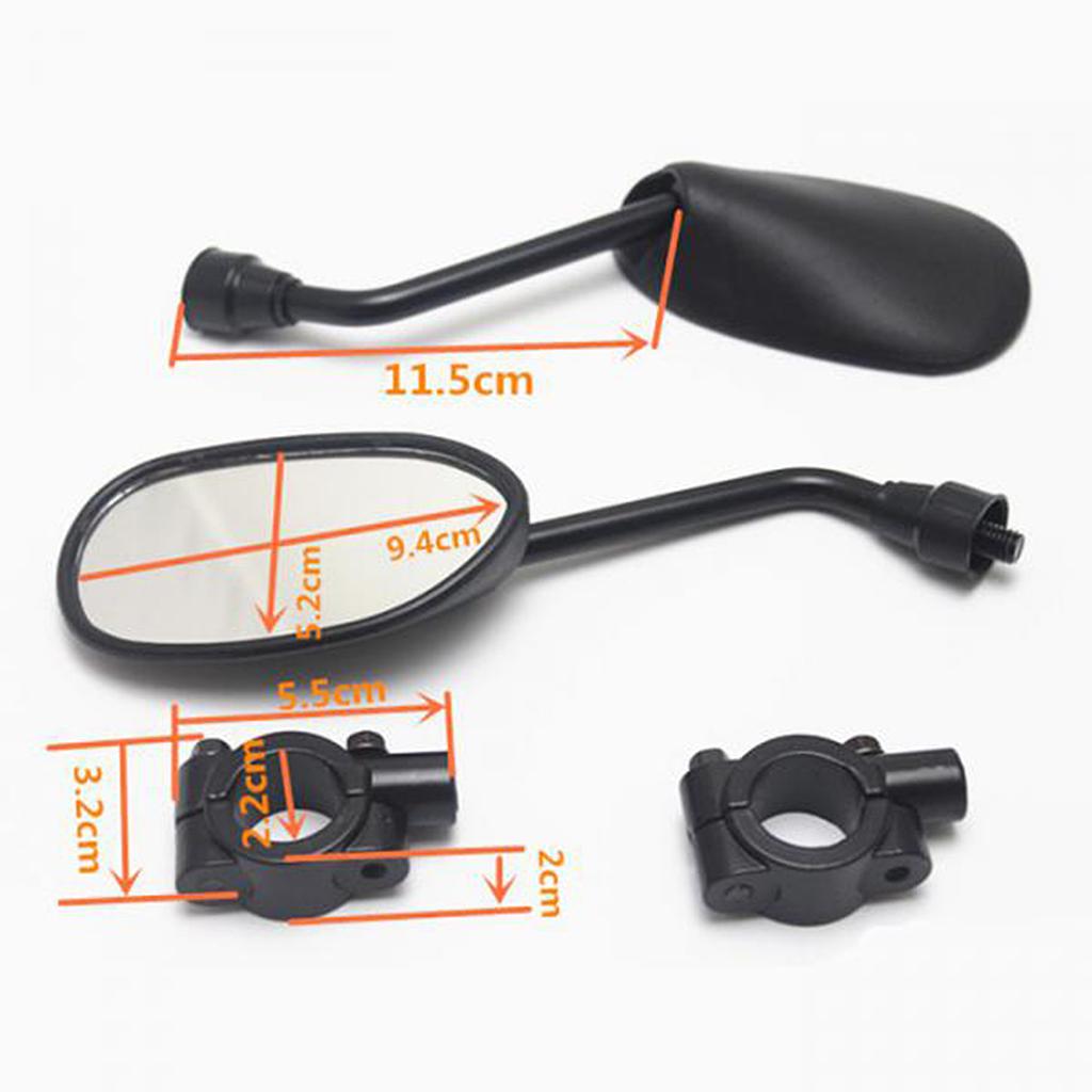 Rear View Side Mirrors For Suzuki Cruiser Chopper Motorcycle