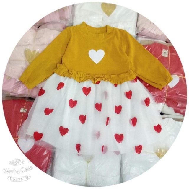 Váy  tim  cao cấp  cho bé