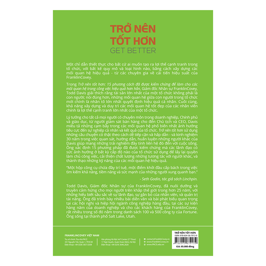 Sách PACE Books - Trở nên tốt hơn (Get Better) - Todd Davis