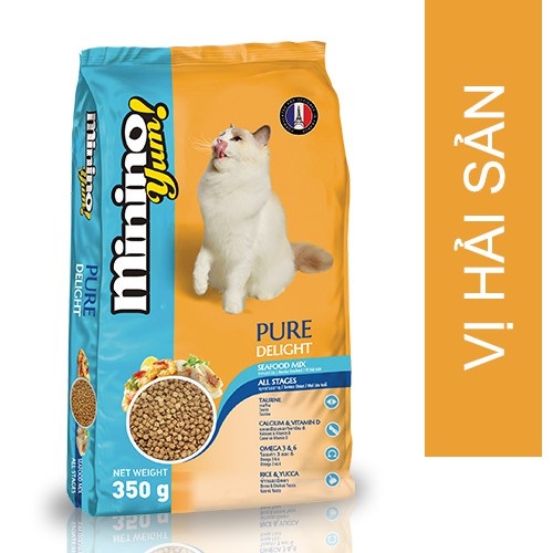 9KG Thức ăn cho mèo mọi lứa tuổi vị hải sản Minino Yum - Thức ăn hạt cho Mèo