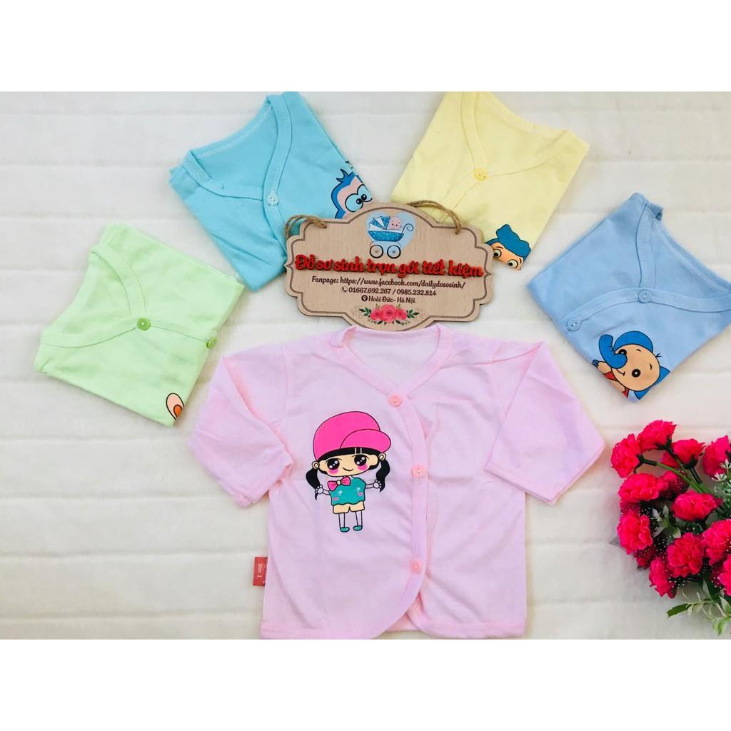 ÁO COTTON VẠT CHÉO TAY DÀI