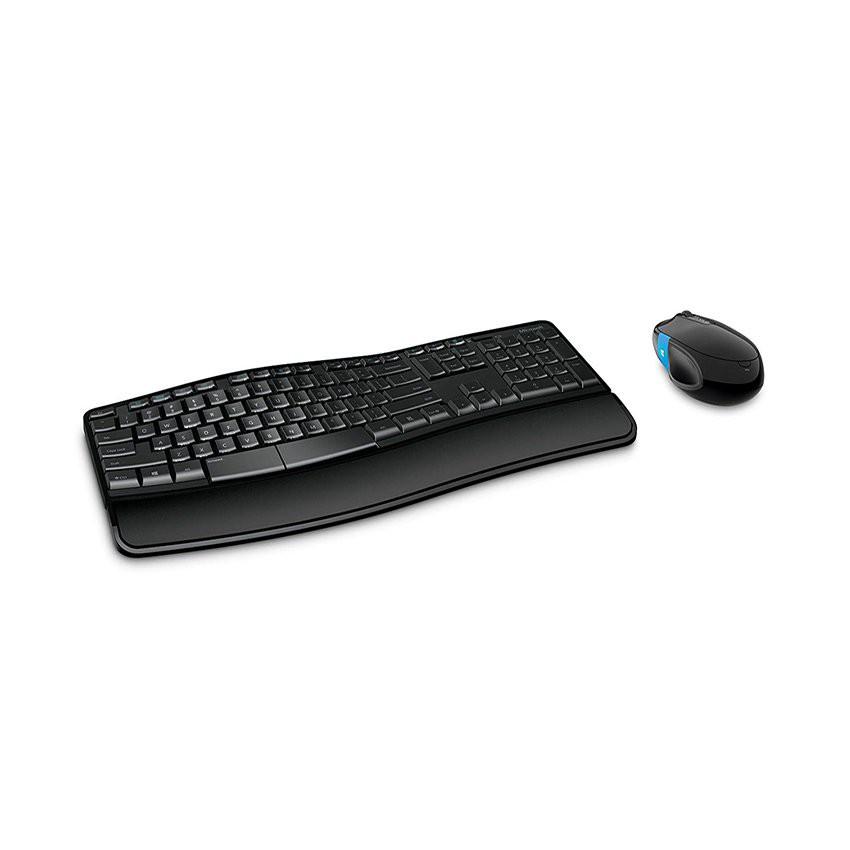 Bộ bàn phím chuột không dây Microsoft Wireless Scupt Comfort (màu đen) L3V-00027 Hàng chính hãng