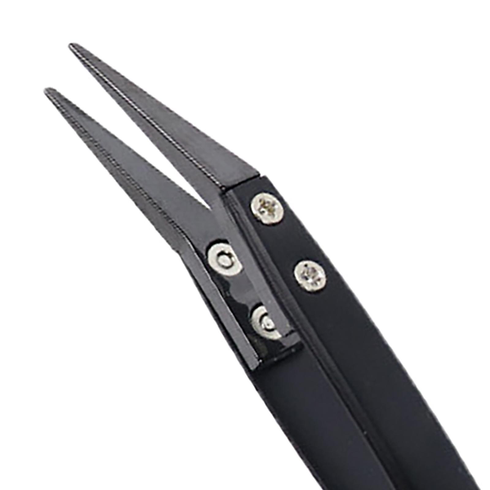 3x Ceramic Tweezers Maintenance Tool for Circuit Board Welding And Soldering