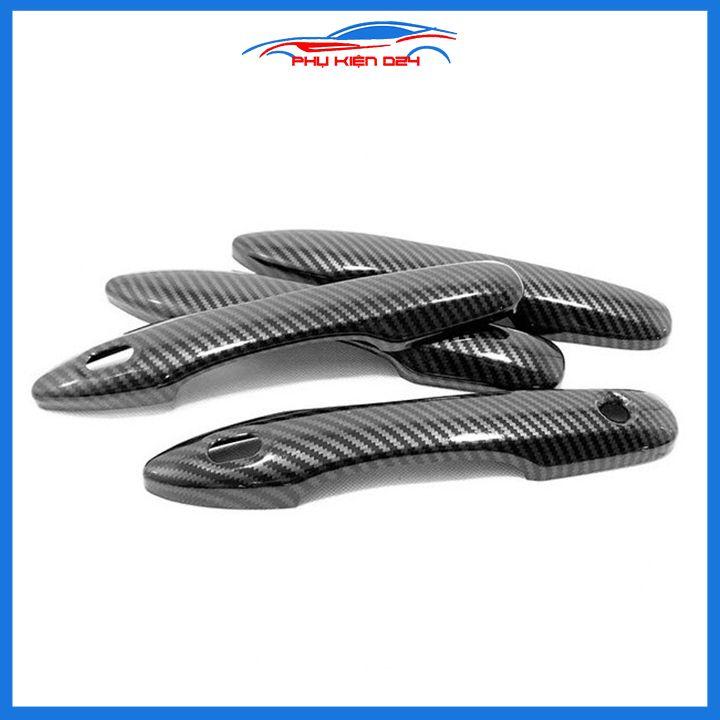 Ốp tay hõm Camry 2019-2020-2021-2022 vân carbon, mạ crom chống trầy bảo vệ cửa xe ô tô