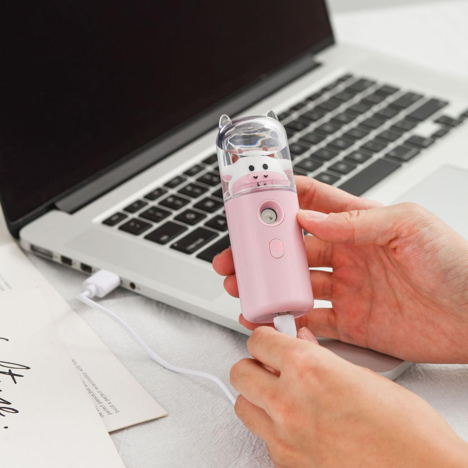 Sương Nano Mặt Phun USB Tạo Độ Ẩm Sạc Máy Xông Hơi Mặt Dưỡng Ẩm Làm Đẹp Nhạc Cụ Mặt Dụng Cụ Chăm Sóc Da