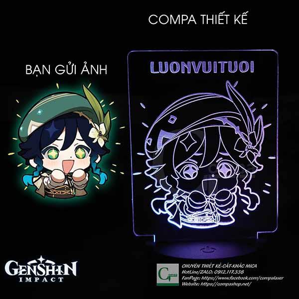 Genshin Impact Venti chibi night light - Bạn đang tìm kiếm sự tuyệt vời cho tập phòng của mình? Điểm cuốn hút tuyệt vời nhất theo phong cách của Genshin Impact thì cực kỳ đáng để chú ý đấy. Chú Venti Chibi Night Light sẽ nâng cao cảm giác tươi sáng và hạnh phúc cho căn phòng của bạn.