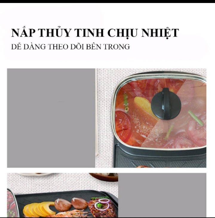 BẾP NƯỚNG LẨU HÌNH CHỮ NHẬT