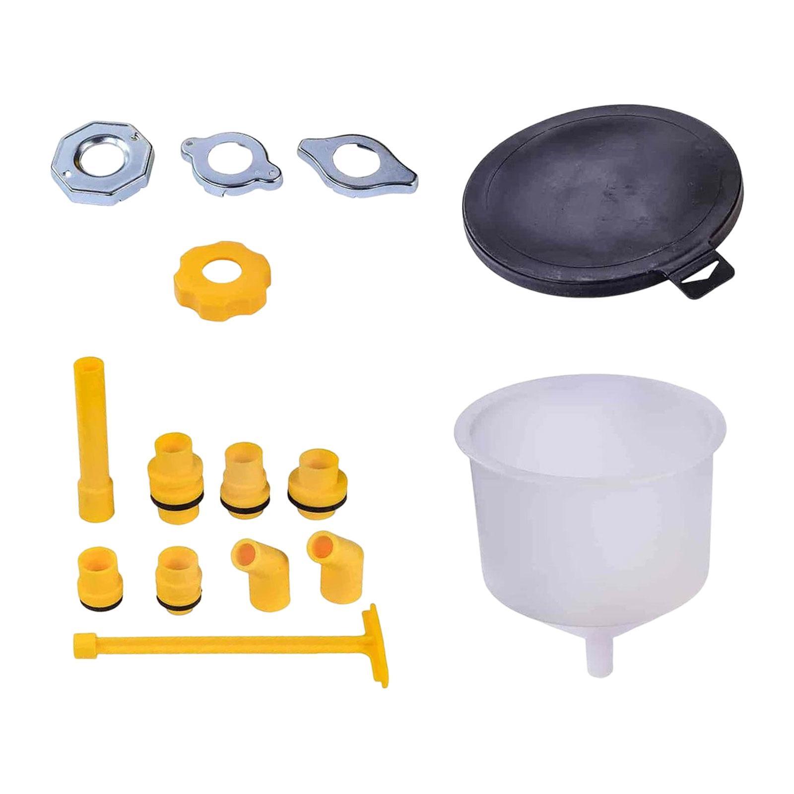 Vehicle  Coolant Filling Funnel Set 15Pcs Simple to Clean Accessory
