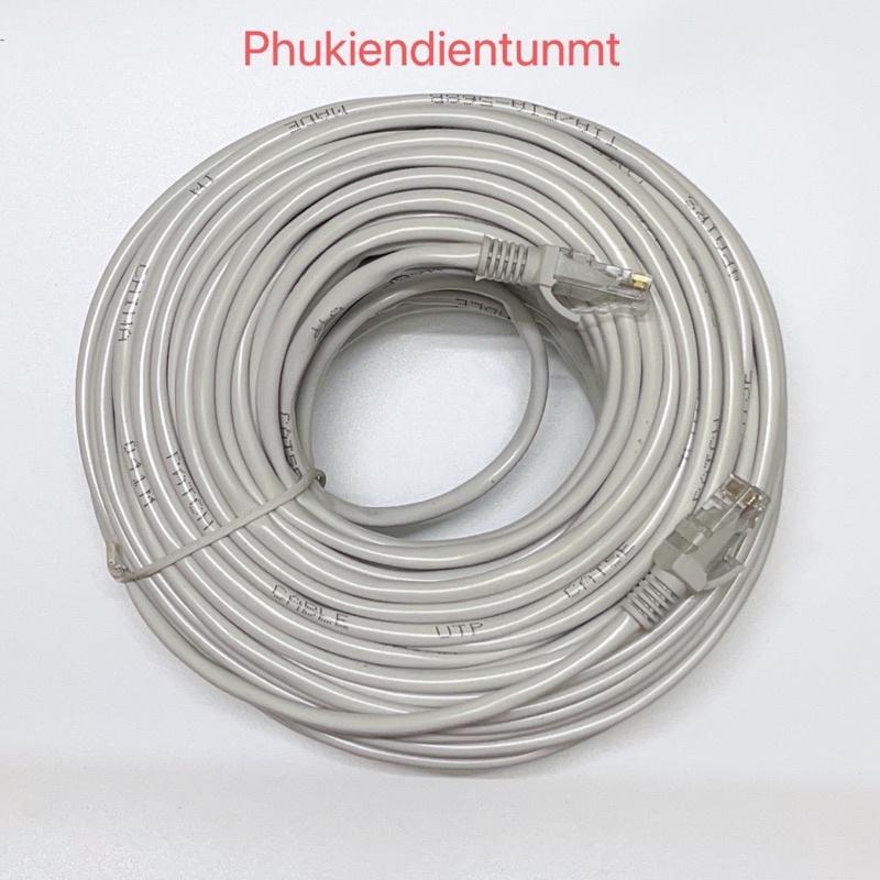 DÂY MẠNG BẤM SẴN 2 ĐẦU MÀU TRẮNG : Từ 10m đến 50m