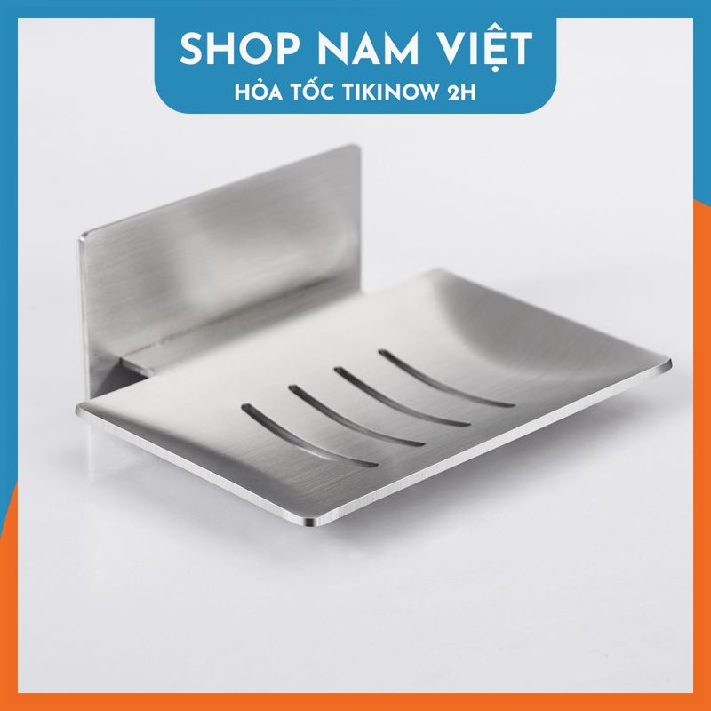 Khay Xà Phòng Inox 304 Cao Cấp Dán Gạch Men, Dán Kính