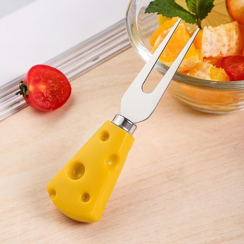 Dĩa Hoa Quả Inox Phô Mai Decor Văn Phòng Cute