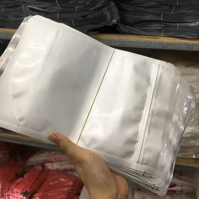 1kg zip ghép trong-bạc/Đựng 5 Lạng bột