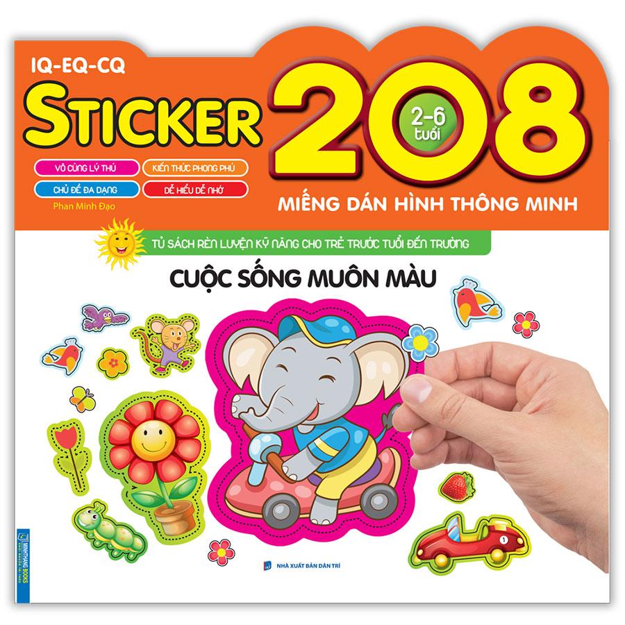 Sticker IQ-EQ-CQ – 208 Miếng Dán Hình Thông Minh - Cuộc Sống Muôn Màu