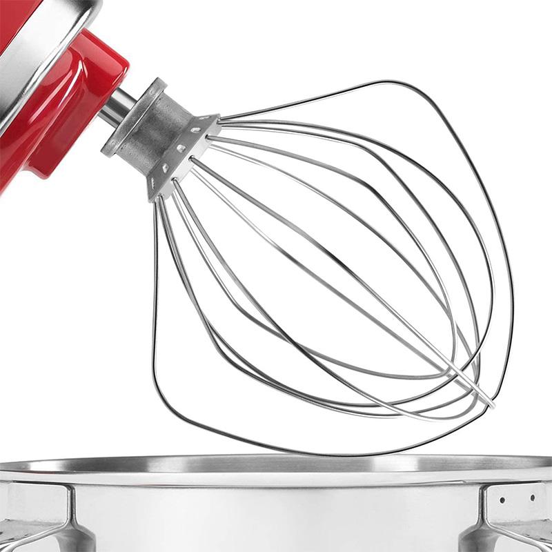 1 Chiếc KN256WW 6 Kim Dây Roi Kèm Trứng Nặng Kem Be Bánh Mayonnaise Đánh Cho KitchenAid 6 Quai Bát-Nâng Cơ Đứng Phối
