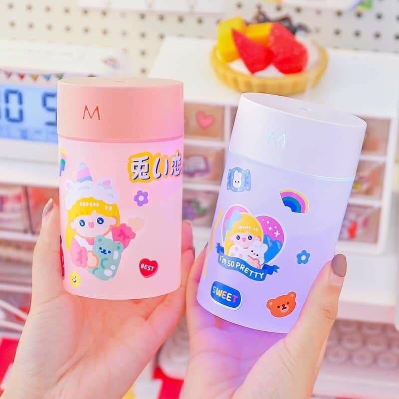 Máy phun sương đèn led ️có thể làm đèn ngủ siêu cute sang chảnh