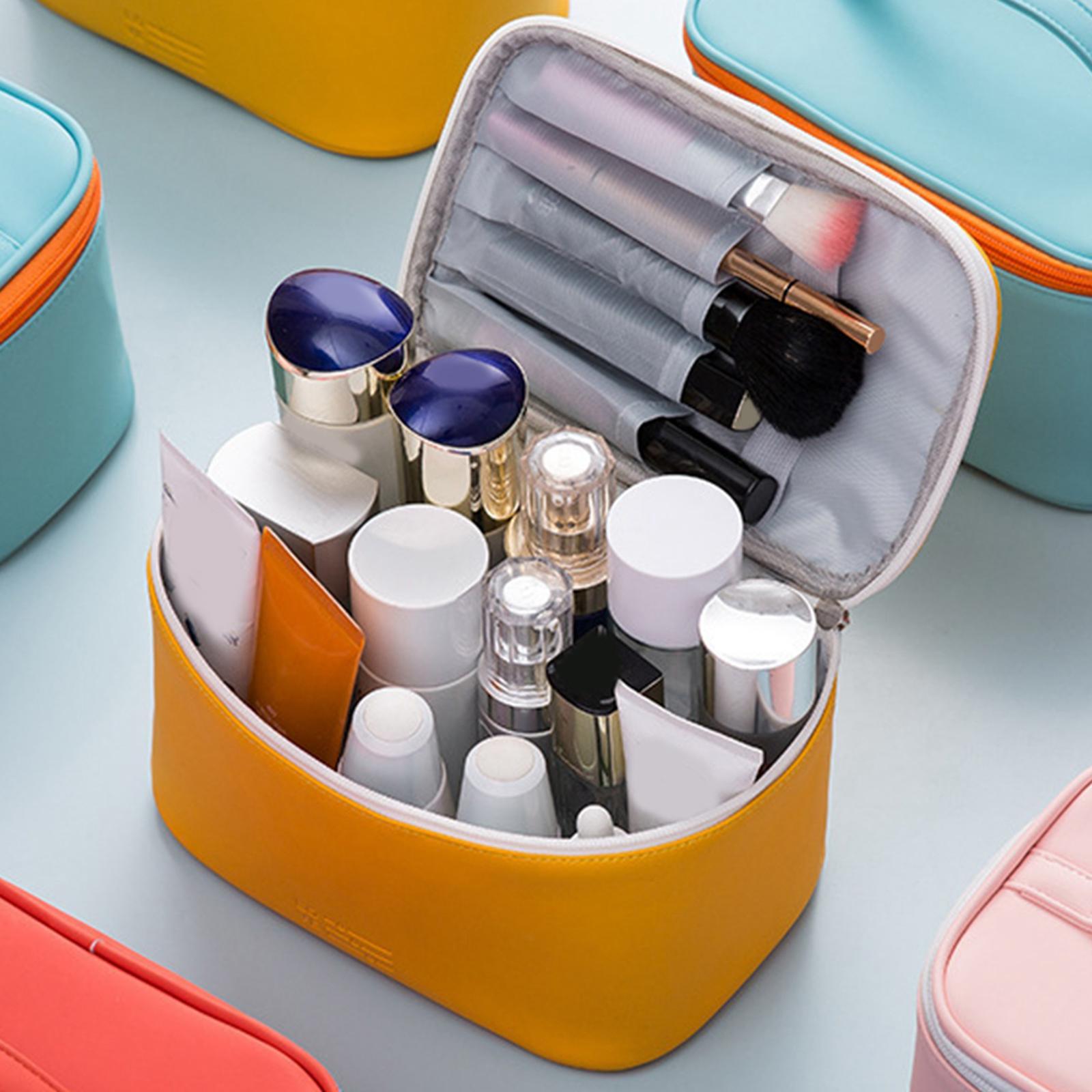 Makeup Bag, Multifunctional Portable Waterproof Cosmetic Bag for Travel Makeup Brushes