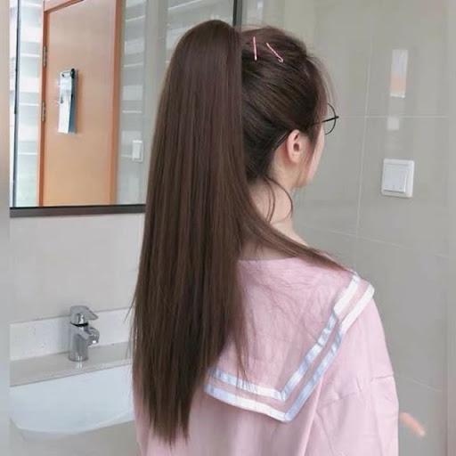 TÓC GIẢ CHO NỮ NGOẠM THẲNG DÀI 55-60CM HÌNH THẬT HÀNG CAO CẤP HÀNG VỀ