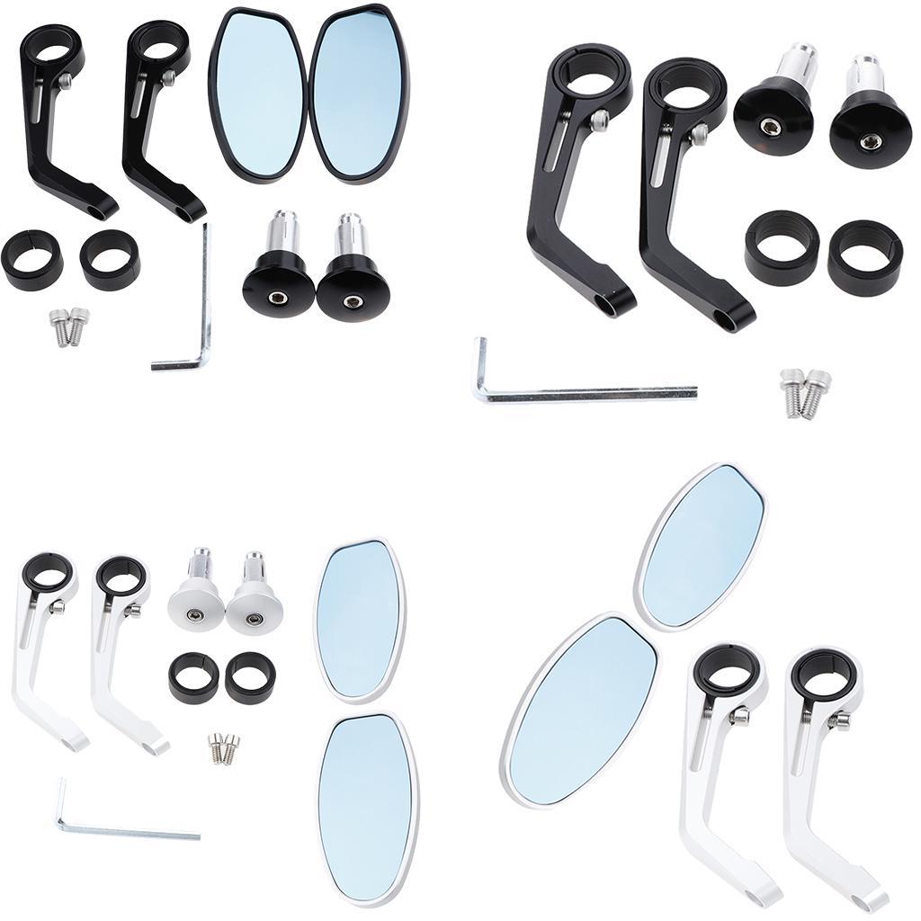 2 Pieces Motorcycle Side Mirror for Motorbike,Dirt Bike and Scooter