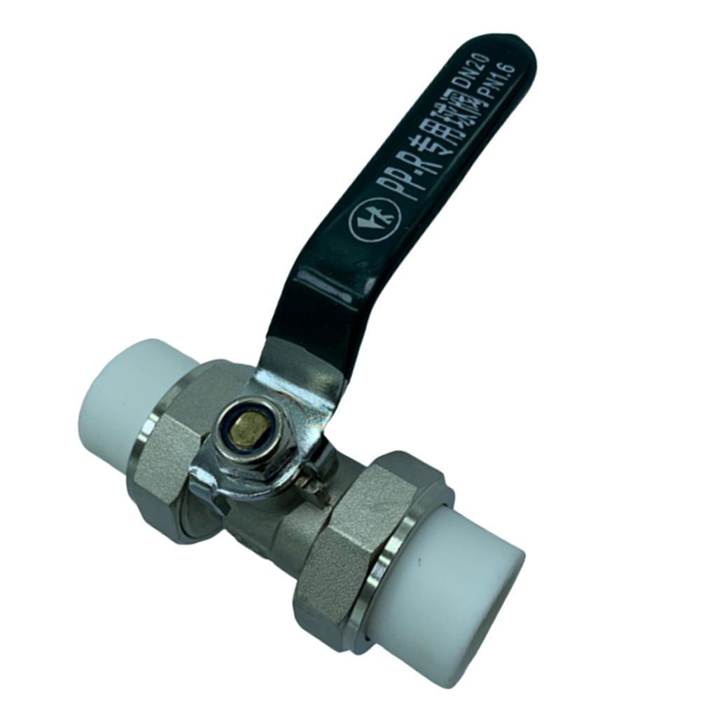Copper Valve Double Head Live Joint PPR Iron Ball Valve Connector Fittings