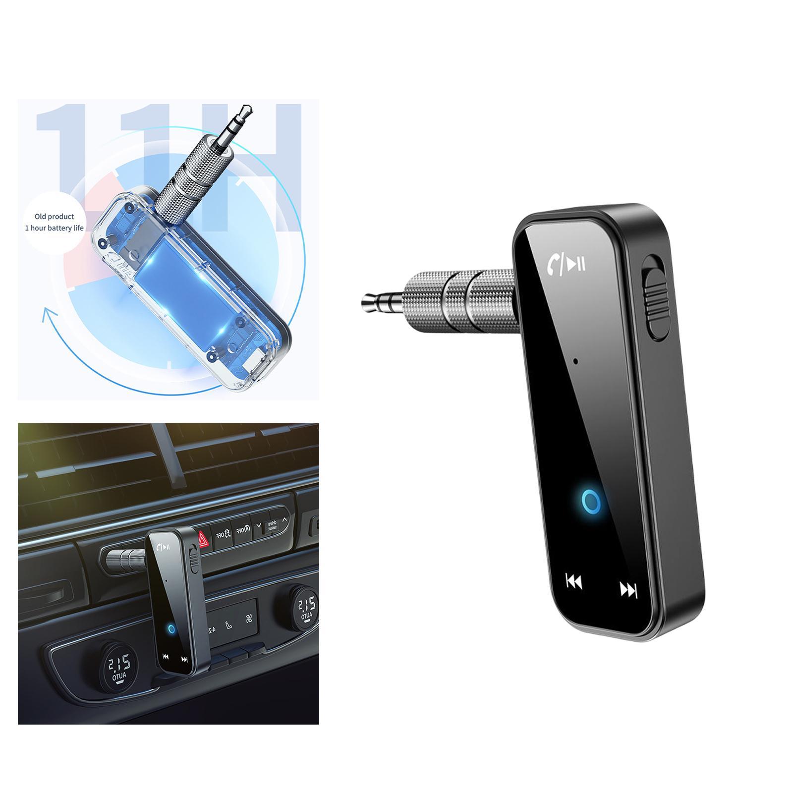3.5mm Jack Car AUX Adapter Bluetooth 5.0 Receiver for Home Music Streaming Stereo