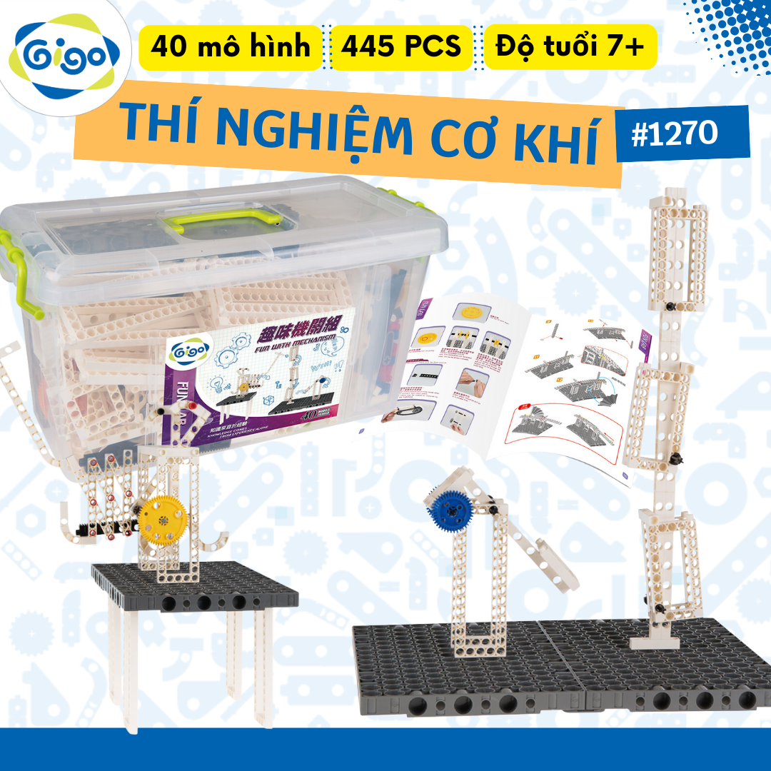 Thùng Gigo Toys Thí Nghiệm Vui Về Cơ Khí 40 Chủ Đề 445 Chi Tiết 1270