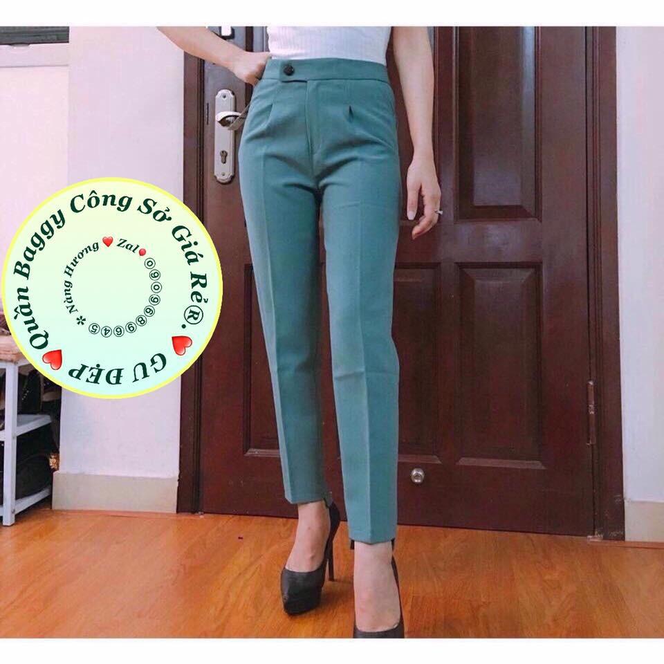 ️GIÁ BUÔN SỈ - Quần Baggy gấu lệch vải tuyết mưa đẹp
