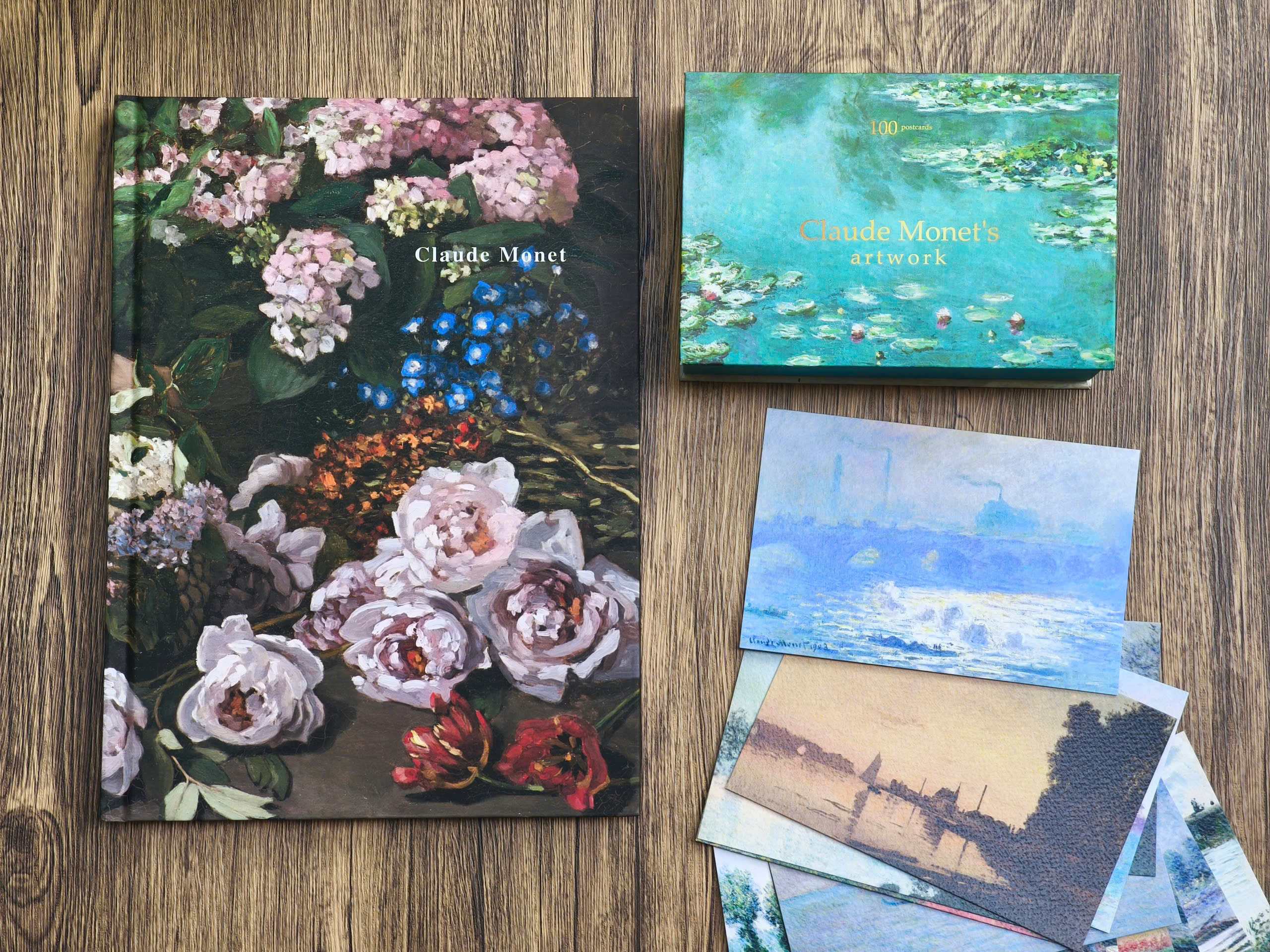 BỘ 100 POSTCARD TRANH MONET, GIẤY MỸ THUẬT 300G CAO CẤP – Nho Xanh