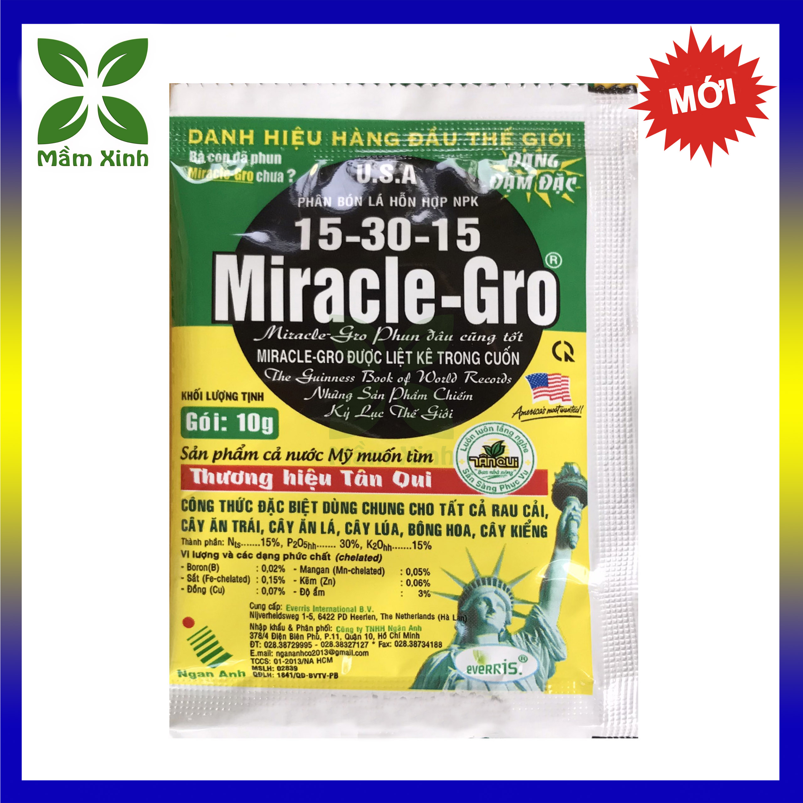 Phân Bón Lá NPK Hà Lan Miracle Gro 15-30-15 Kích Ra Hoa Tăng Đậu Trái, Phân Bón Cho Hoa Lan Mai Vàng Hoa Hồng Cây Cảnh