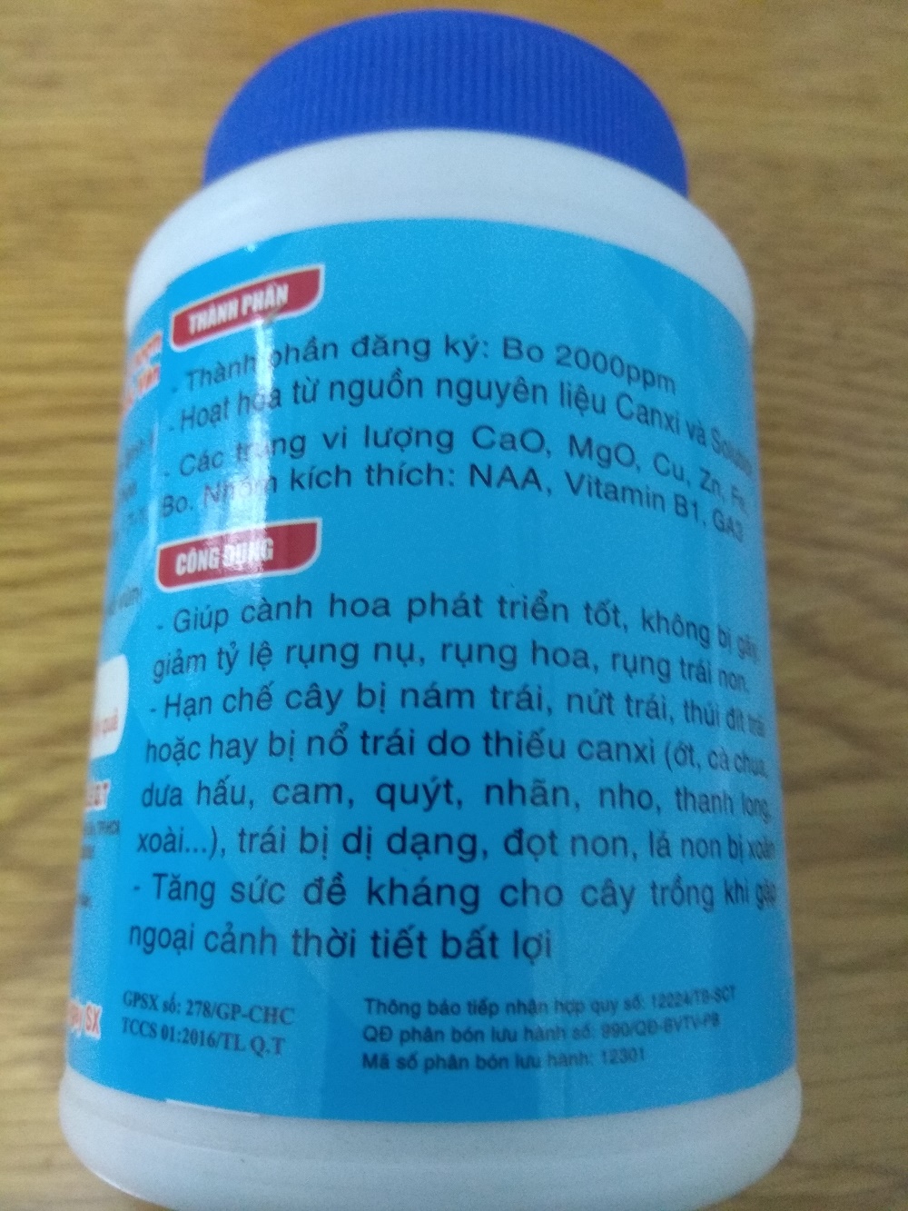 Phân bón vi lượng Canxi + Bo - Bomax chai 500 gram