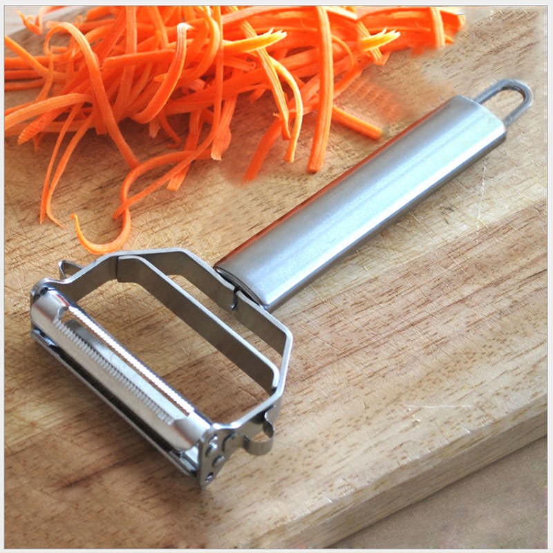 COMBO Dụng Cụ Gọt Nạo Vỏ Trái Cây, Củ Quả Inox + Tách Lòng Đỏ Trứng Gà - Tặng 1 dụng cụ ép kem