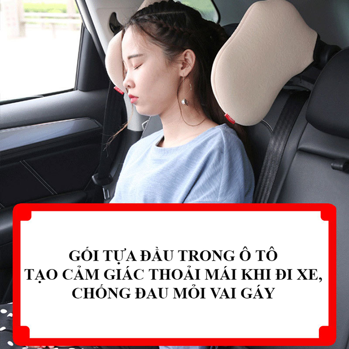 Gối chống mỏi cổ và đầu khi ngủ  trên ô tô