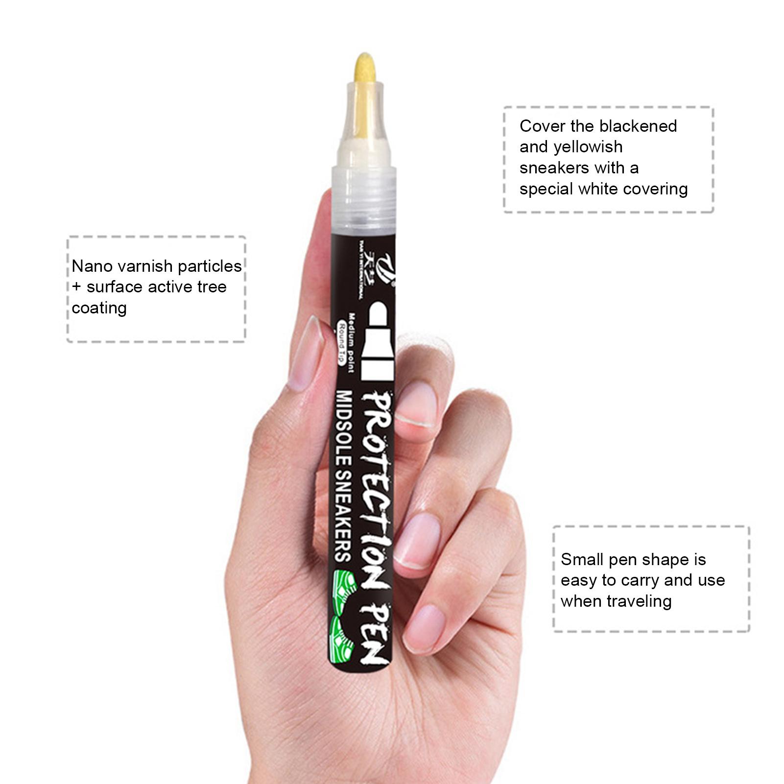 Trắng Huấn Luyện Viên Bút Huấn Luyện Chất Làm Trắng Bút Đế Đánh Dấu Bụi Giày Sneakers Sửa Chữa Sơn Da Bút Khử Nhiễm Vệ Sinh